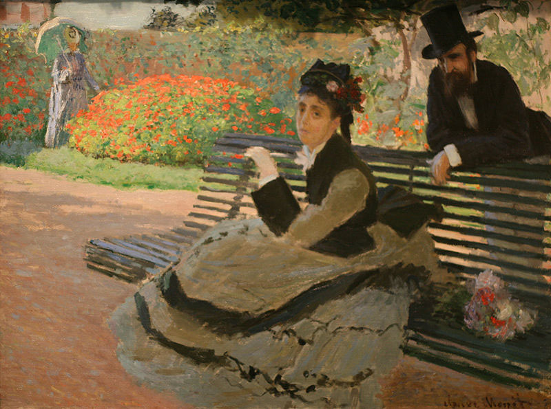 WLA metmuseum Camille Monet on a Garden Bench